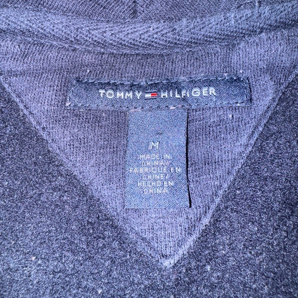 Tommy Hilfiger Navy Varsity Jacket with White Accents - Picture 6 of 6